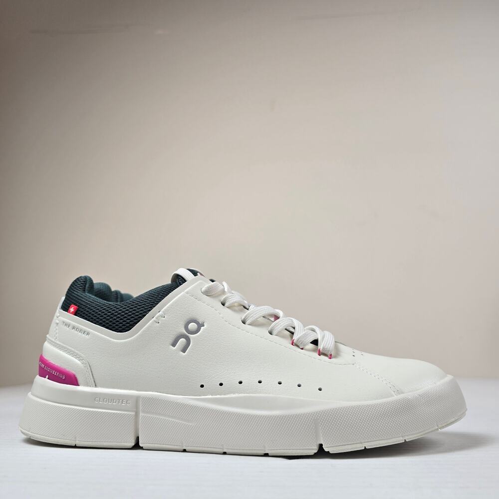 On Running The Roger Advantage Womens Size 7 Ivory Pink Sneakers Tennis Shoes